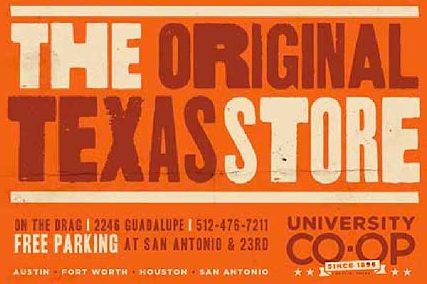 A vintage advertisement for the texas store.