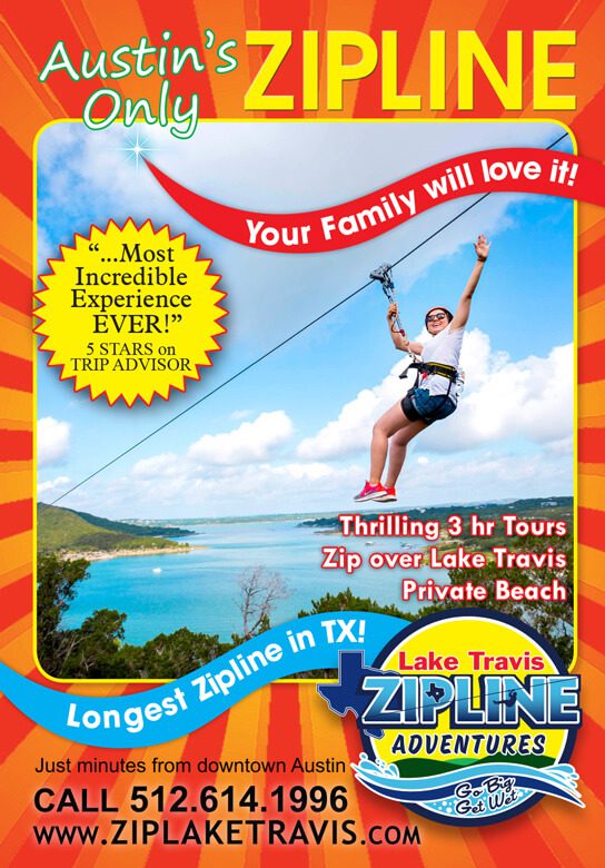 A woman is riding on a zip line in the sky.