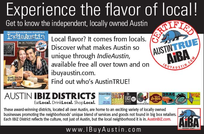 A flyer advertising the flavor of local food.
